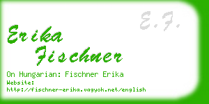 erika fischner business card